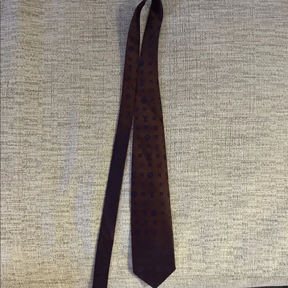 Louis Vuitton Dark Brown Monogram Tie